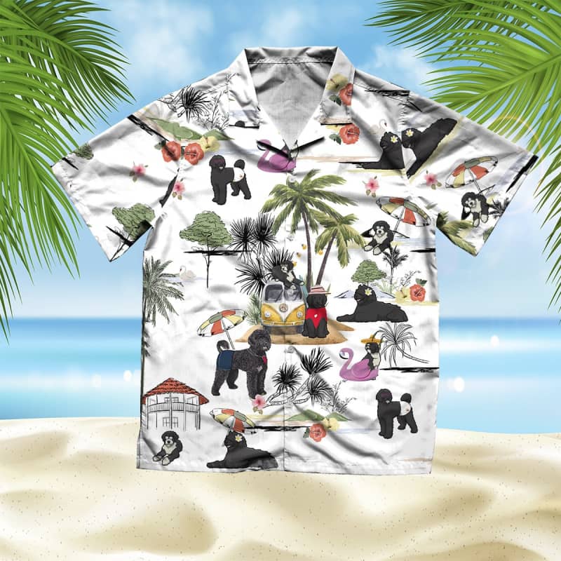 Unisex Portuguese Water Dog Beach Hawaiian Shirt