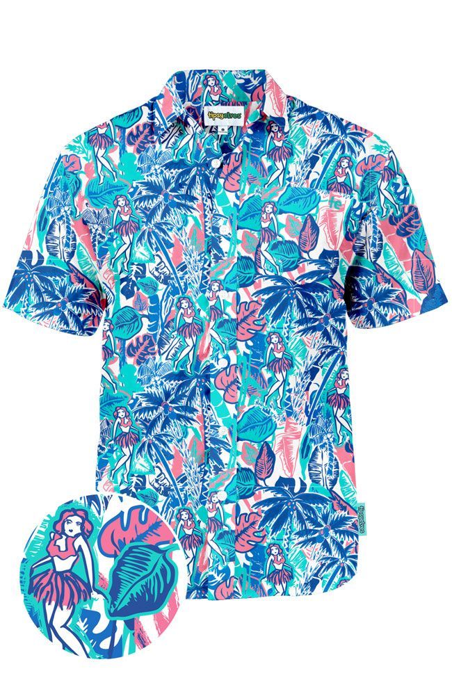 Island Blue Nice Design Hawaii Shirt Ha27093