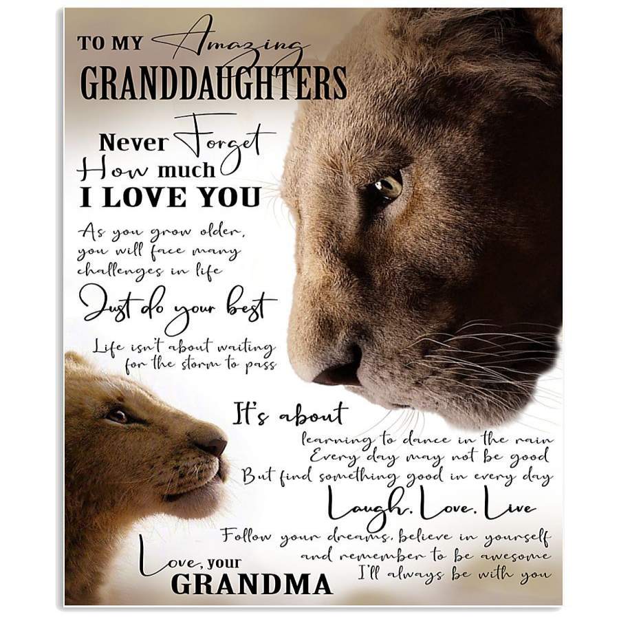 Lovely Message For My Amazing Granddaughters From Grandma Vertical ...