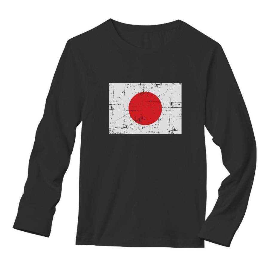 Vintage Japan Flag Long Sleeve T-Shirt