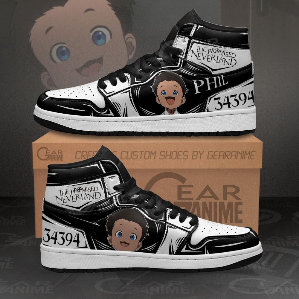 Phil The Promised Neverland Custom Anime Air Jordan Shoes Sport Sneakers