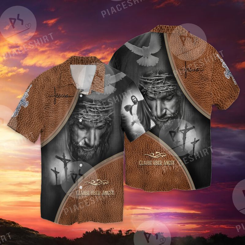 Jesus Glaube Angst Full Print Hawaii Shirt Ha11360