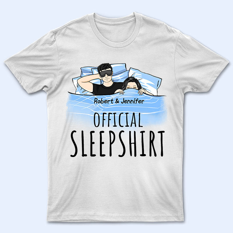 Official Sleepshirt Couple In Bed – Personalized Custom T Shirt