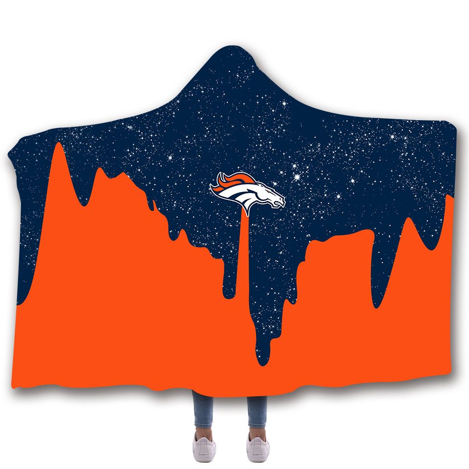 Denver Broncos Gift For Fan 3D Full Printing Hooded Blanket