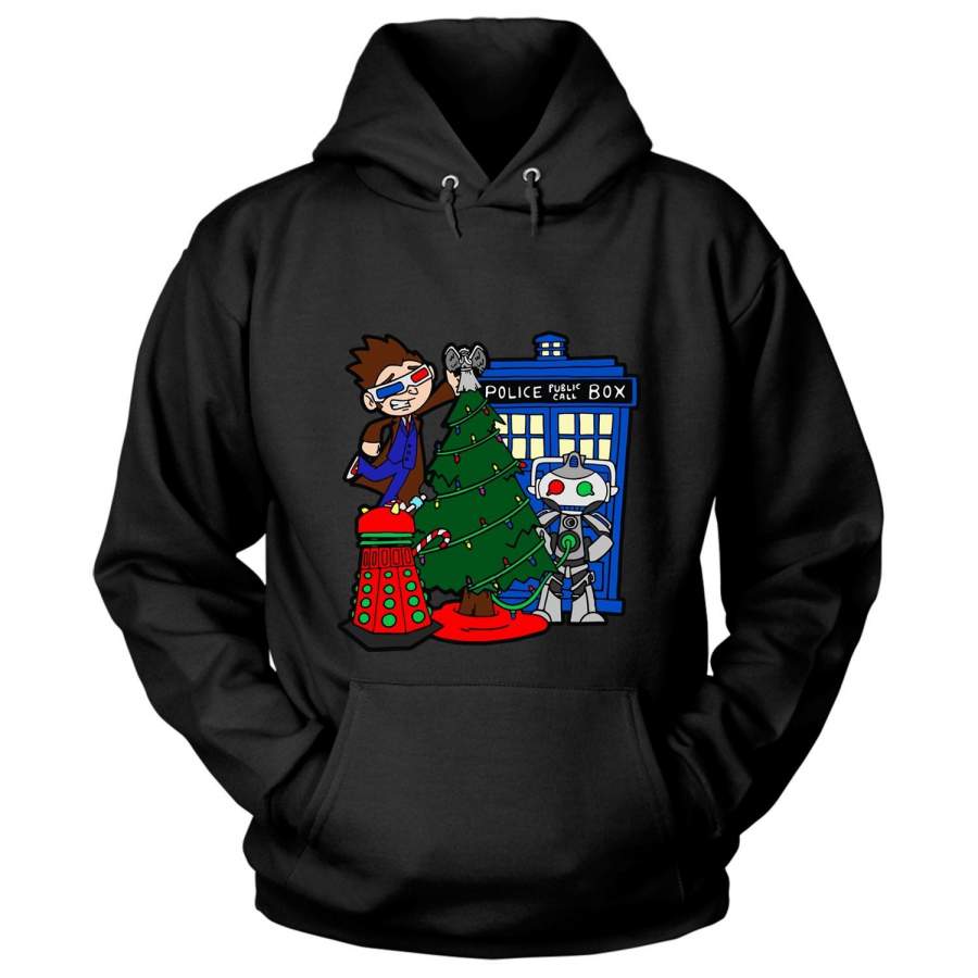 Merry Christmas T Shirt, Doctor Who Police Box T Shirt – Hoodie
