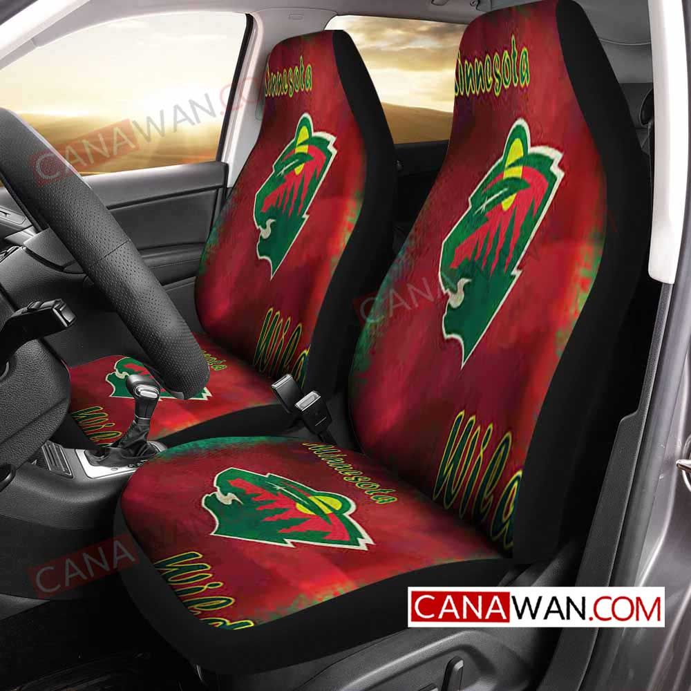 Minnesota Wild Style166 3D Customized Personalized Car Seat Cover