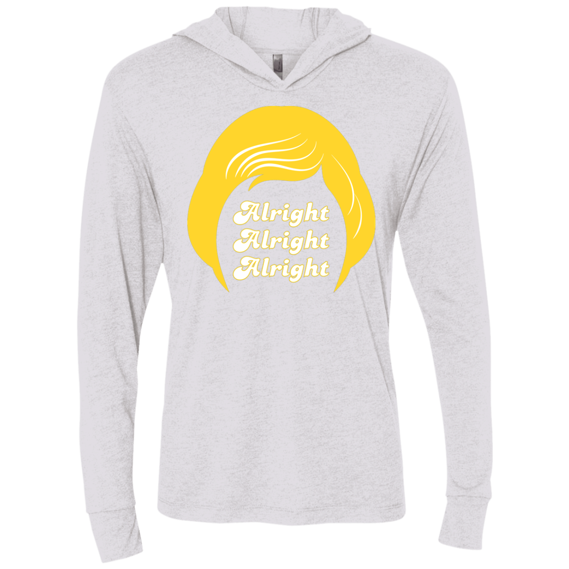 Alright Triblend Long Sleeve Hoodie Tee