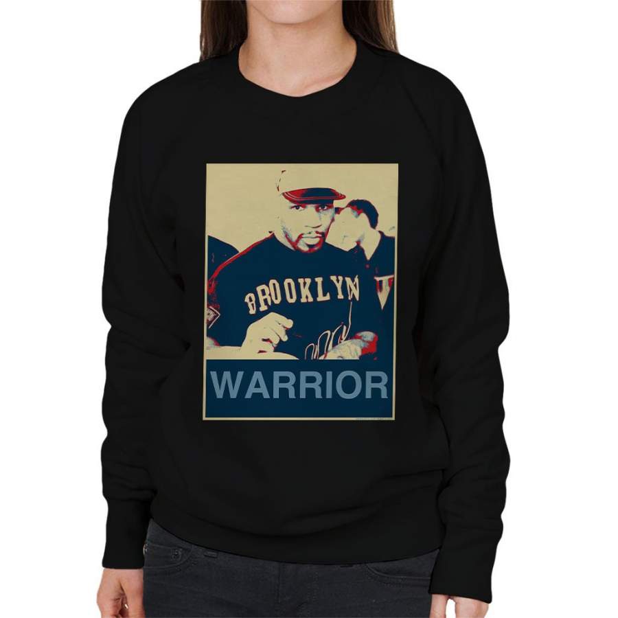 Mike Tyson Autographs Brooklyn Warrior Poster Style Women’s Sweatshirt