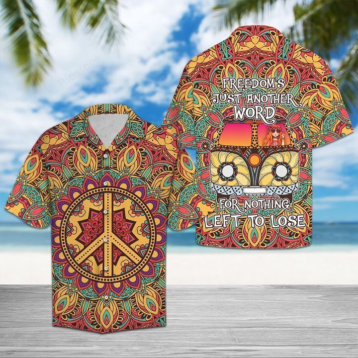 Hippie Freedoom Colorful Amazing Design Unisex Hawaii Shirt For Men And Women Ha44678