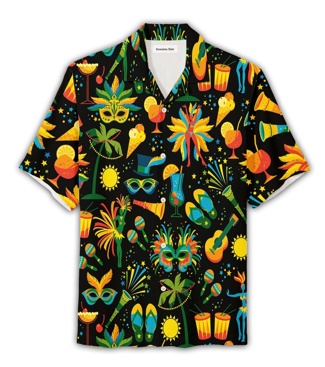 Festival Tropical Mardi Grass Aloha Hawaii Shirts Dh Ha38738