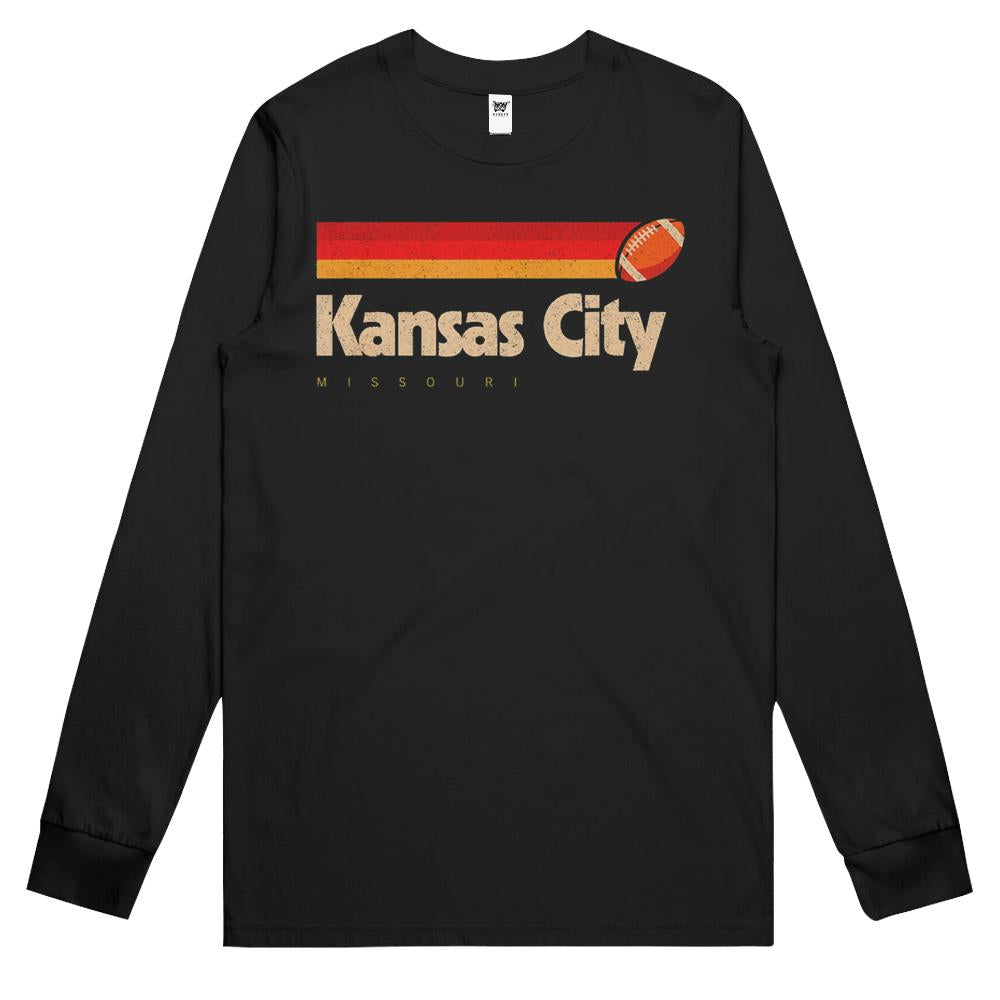 Kansas City Football Team City Kansas Kansas City Long Sleeve T Shirts