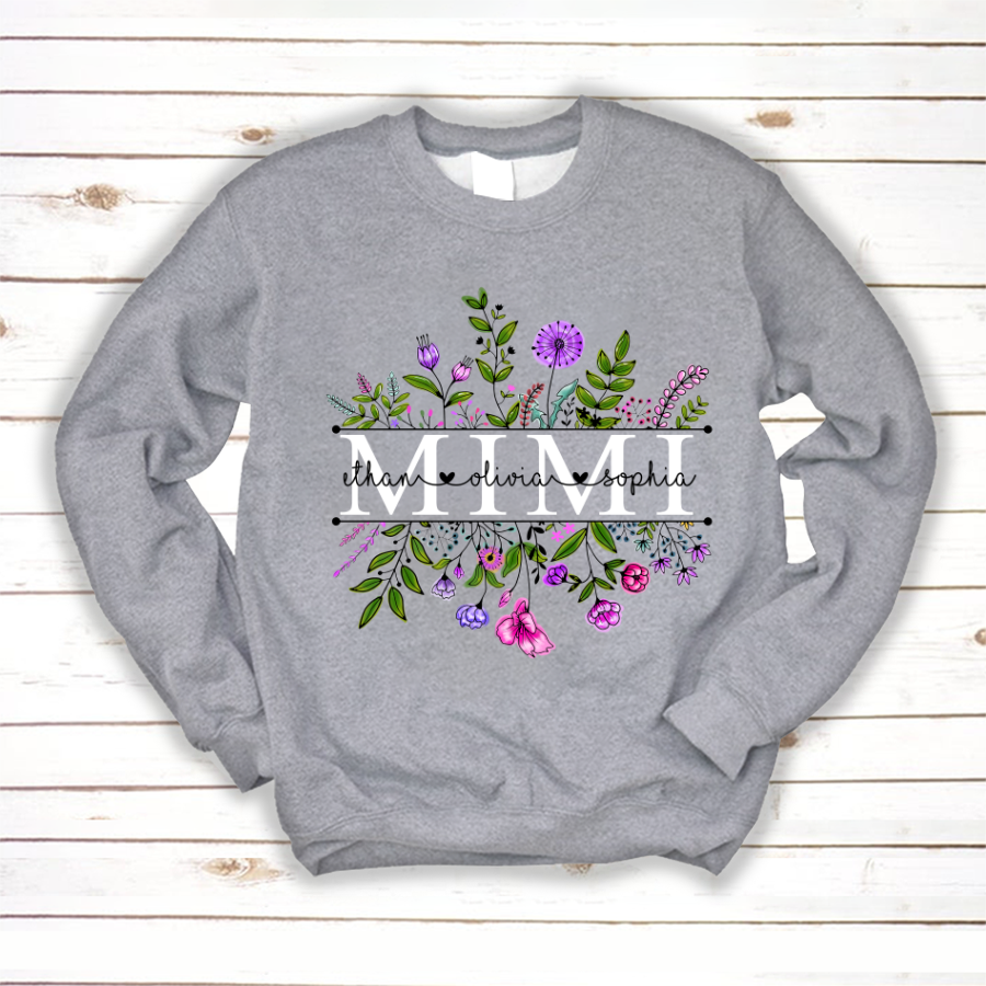 Wildflowers Mimi And Grandkid Sweatshirt