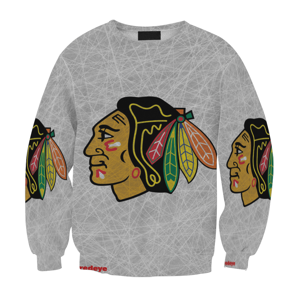 Chicago Blackhawks Emblem Texture7 Gift For Fan 3D Full Printing Sweatshirt