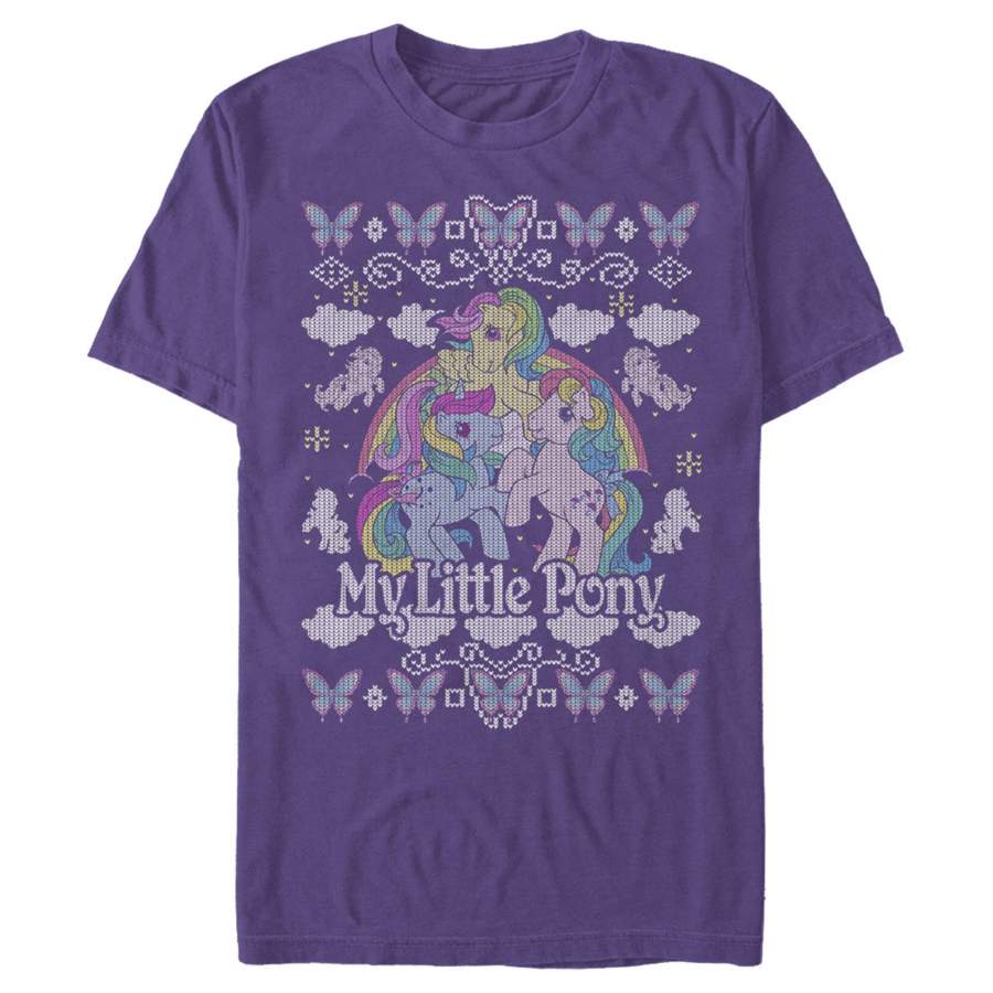 My Little Pony Men’s Ugly Christmas Friends  T Shirt