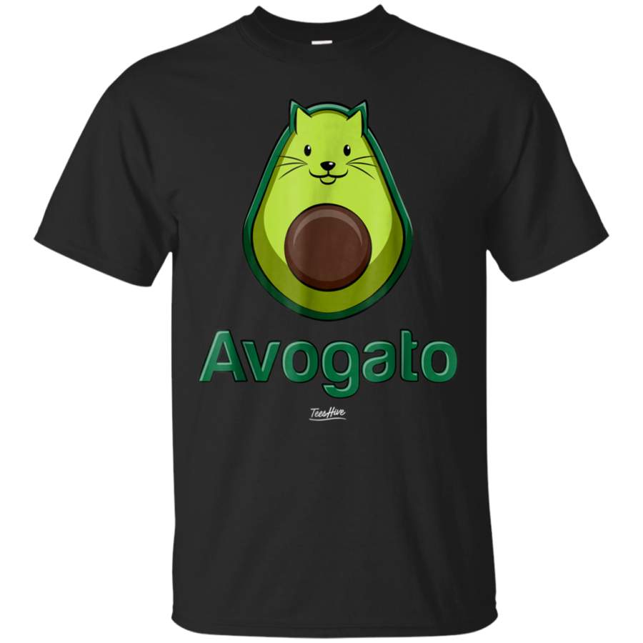 AGR Avogato Avocado Cat Humor Cat Face Funny Cat Lover T Shirt