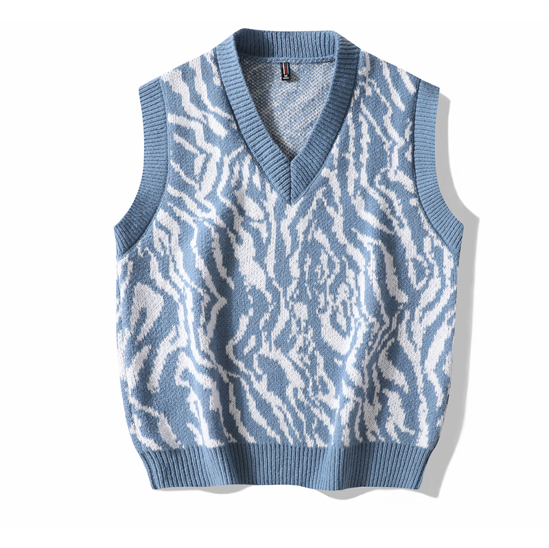 2022 harajuku japanese style hip hop loose pullover sweater vest oversized knitted vintage men sweaters hipster jersey jumper 15 alx