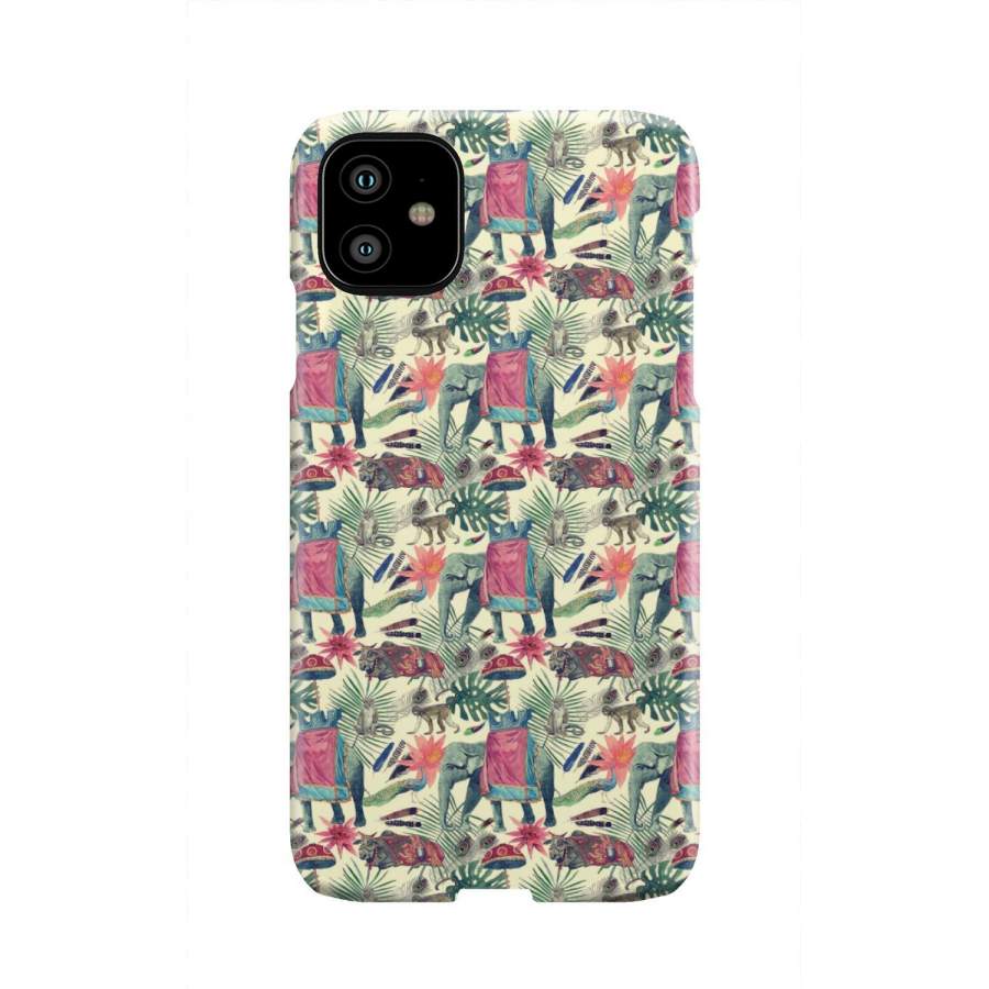 Tropical Elephant Print Iphone & Android Phone Cases