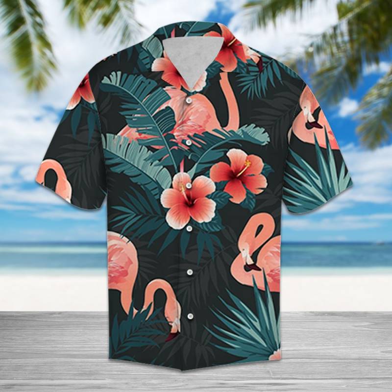 Flamingo Tropical Hawaiian Shirt Ha75899