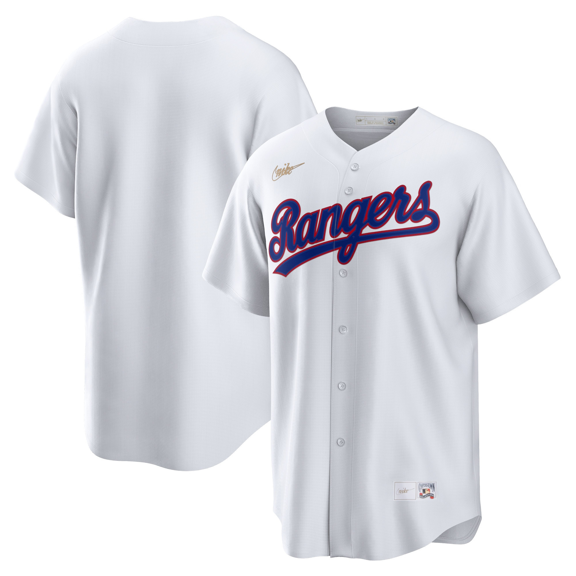 Texas Rangers Home Cooperstown Collection Team Jersey – White MLB