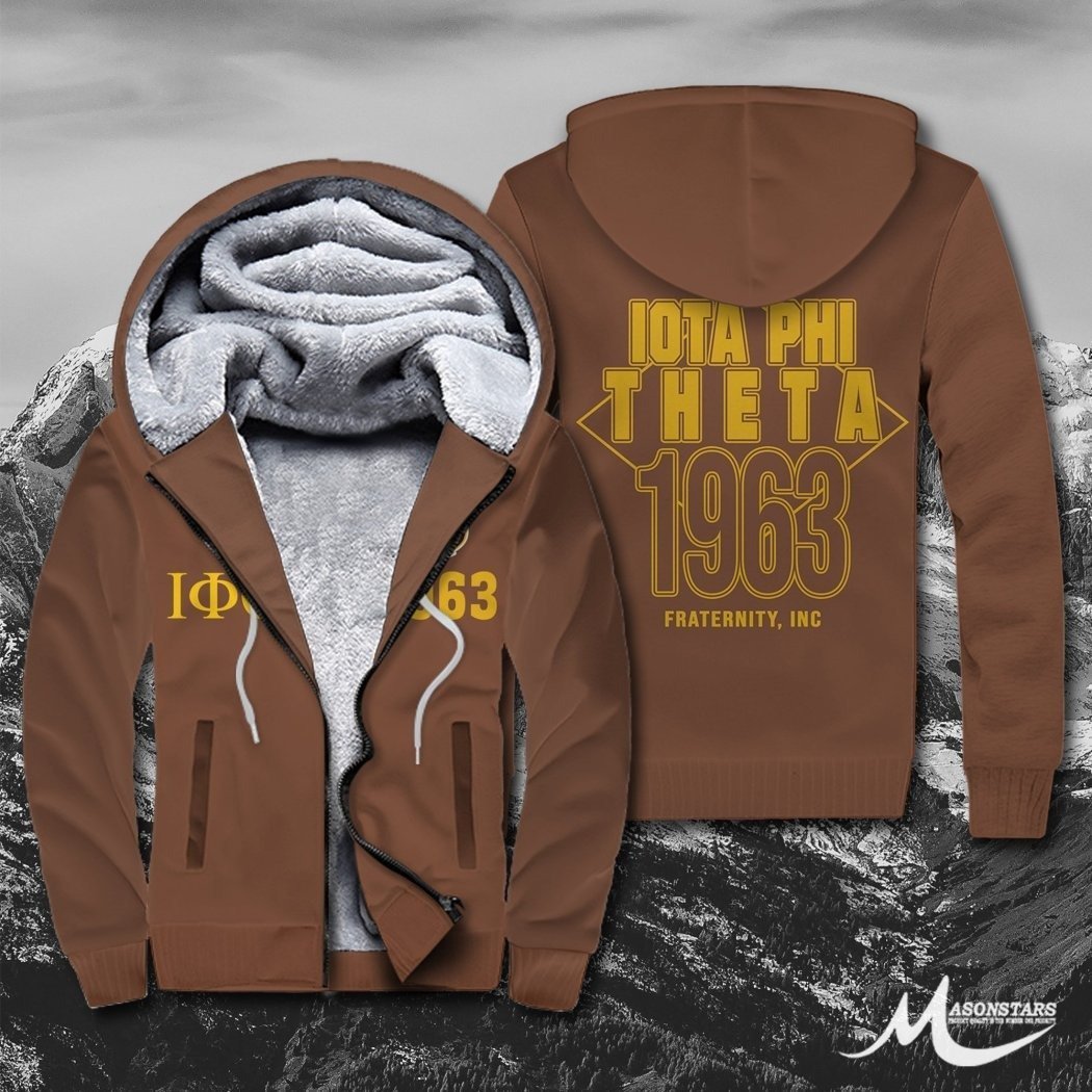 Greek Life Hoodie – Iota Phi Theta Diamond Sherpa Hoodie J5