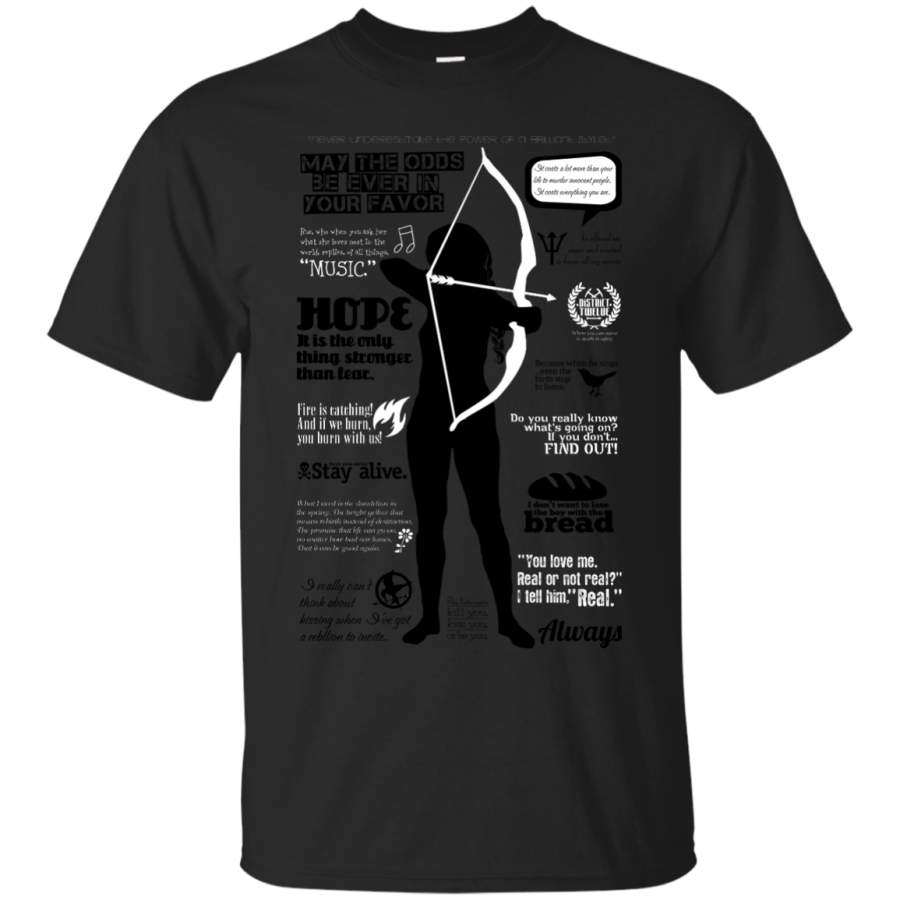 CAPITOL – Katniss Everdeen from Hunger Games trilogy T Shirt & Hoodie