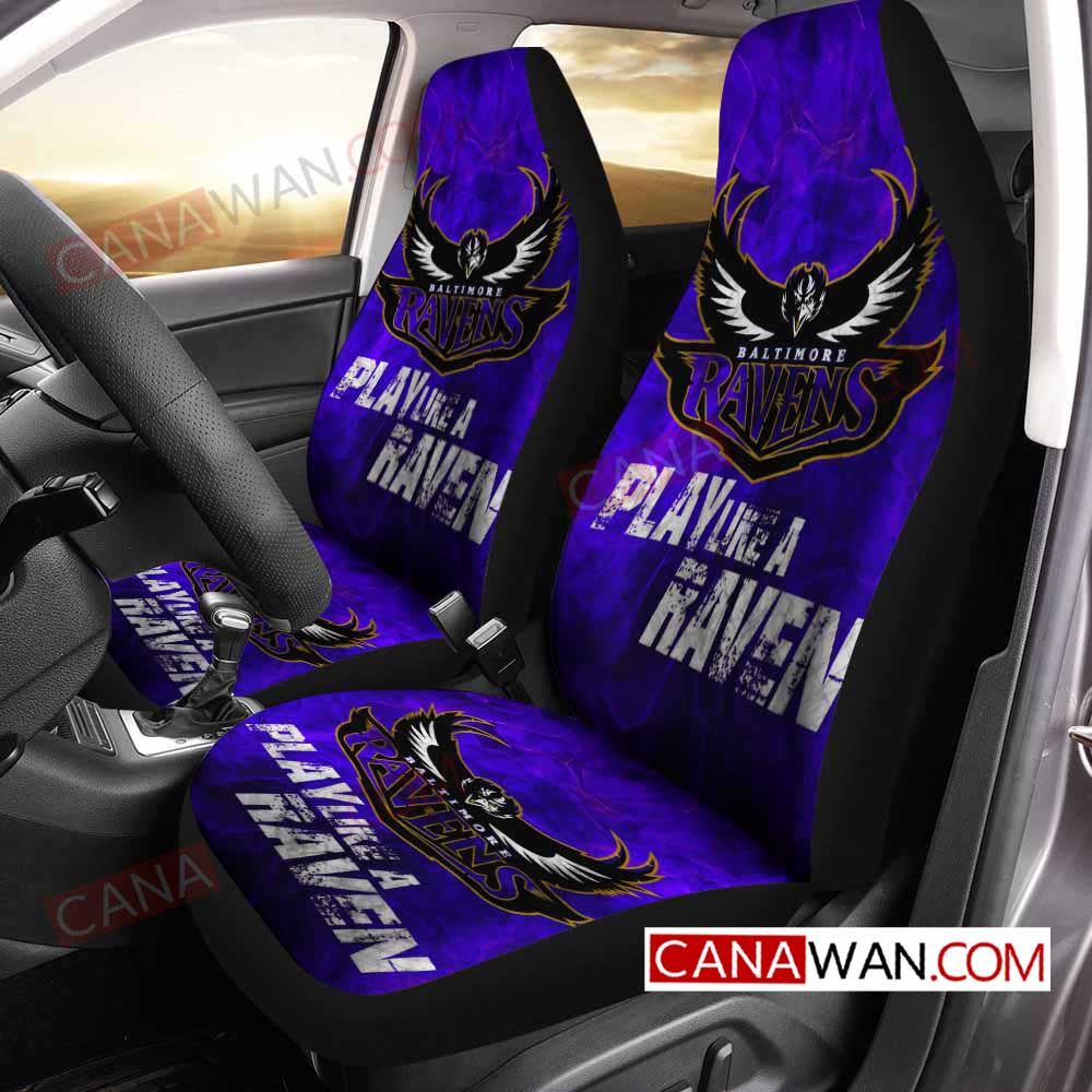 Baltimore Ravens Style077 3D Customized Personalized Car Seat Cover