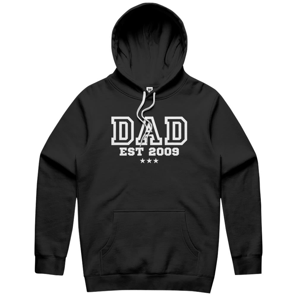 Mens Dad Established 2009 Father’S Day Gift Hoodie