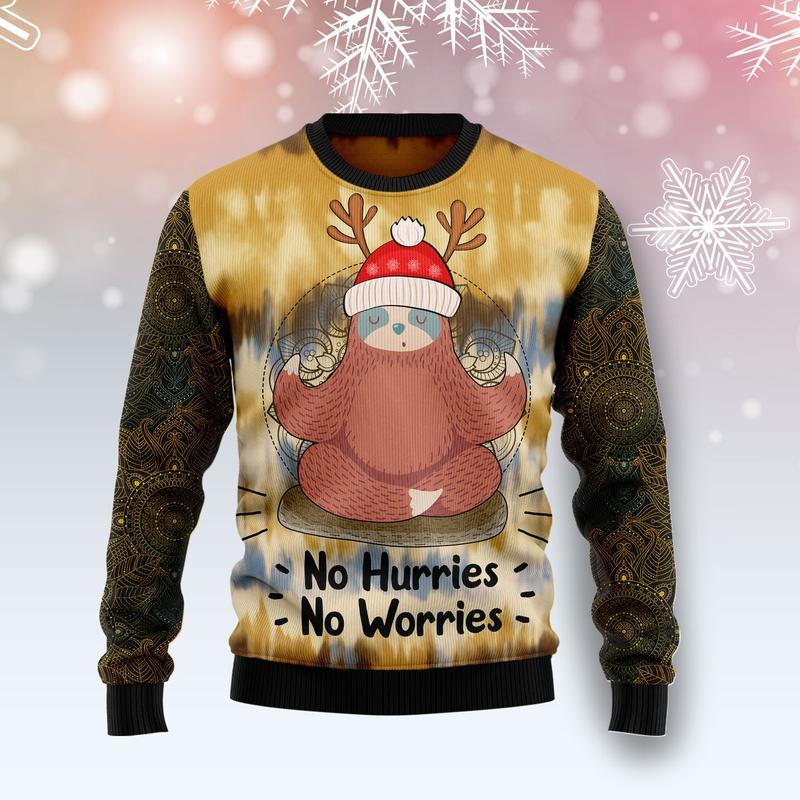 Sloth Mandala Ugly Christmas Sweater | For Men & Women | Adult | Us5586