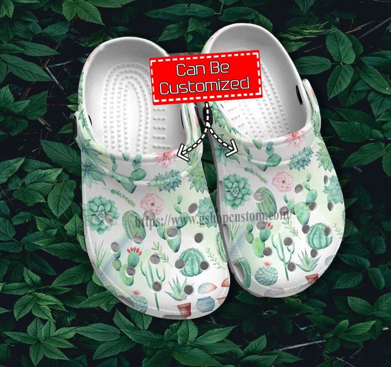 Cactus Garden Boho Vintage Shoes Gift Step Daughter- Cactus Garden Lover Shoes Croc Clogs Customize