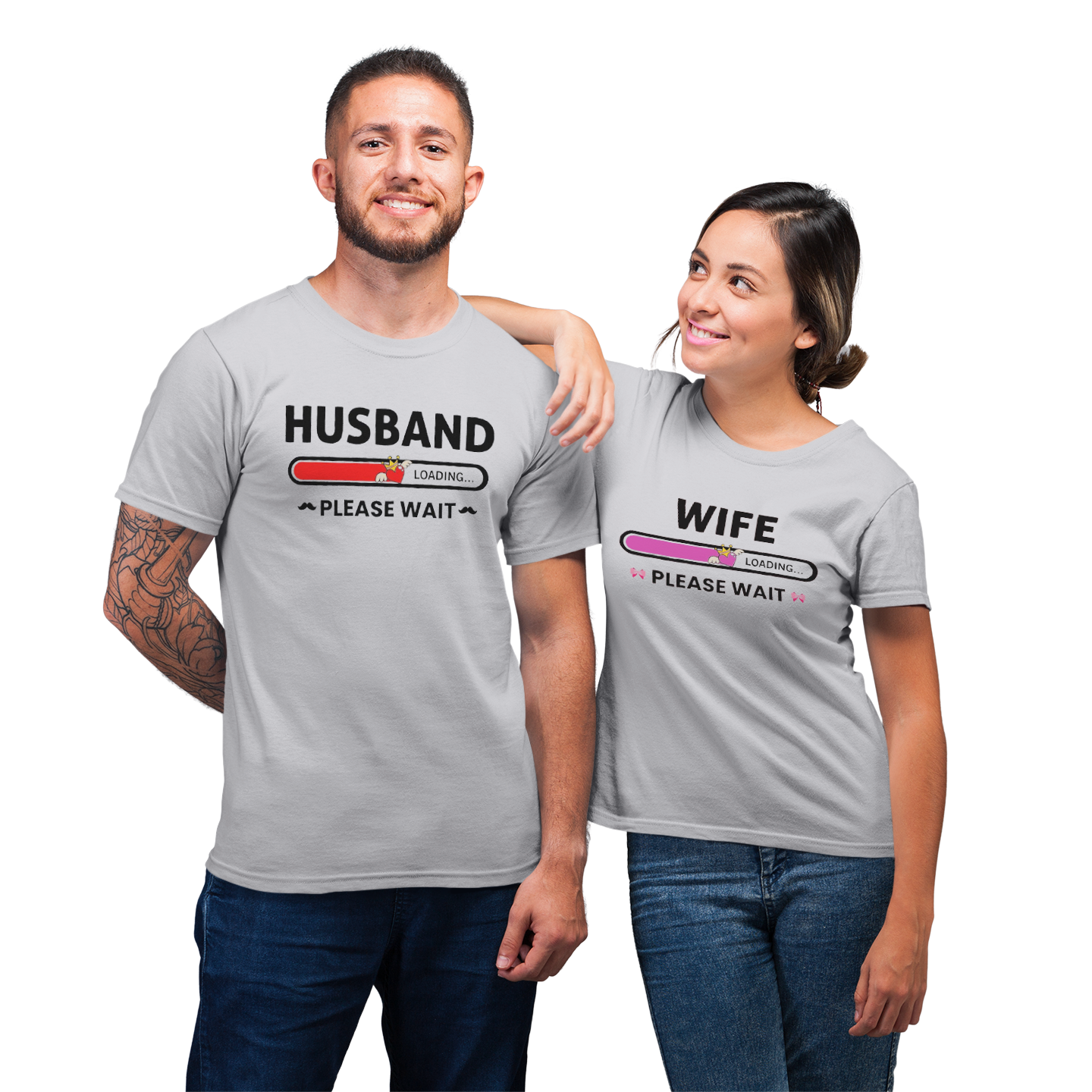 Matching Wife Loading Husband Loading For Pre Wedding Husband Wife Mr ...