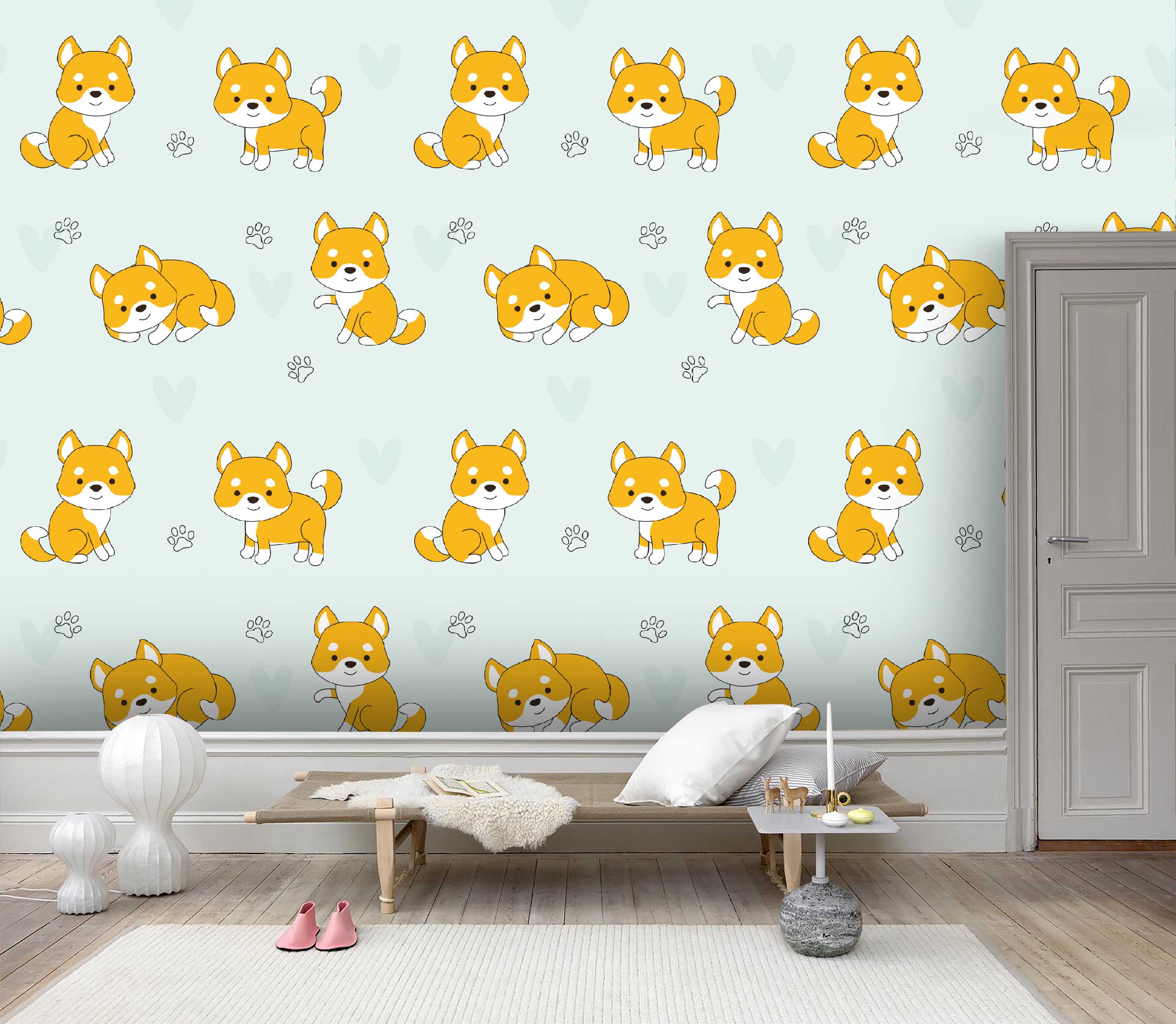 3D Cartoon Animal Background  Wall Mural Wallpaper 40