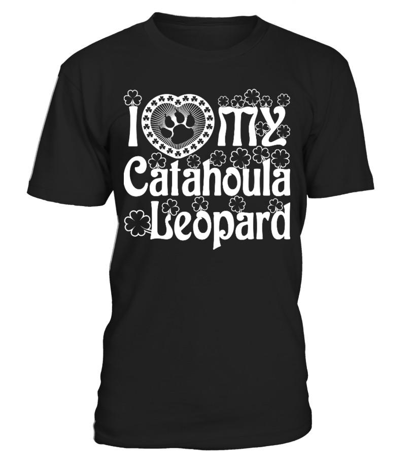 Catahoula Leopard I Love T shirts C-BCWX8