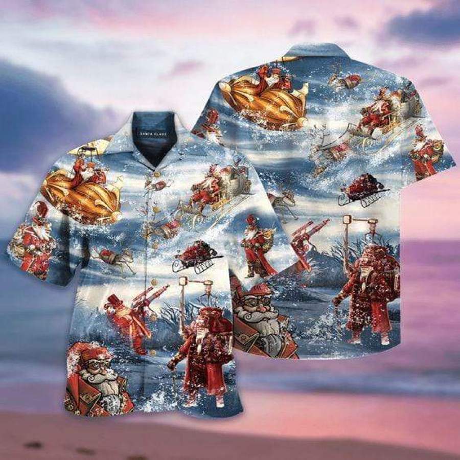 Hawaii Aloha Shirts Merry Steampunk Christmas Ha4636