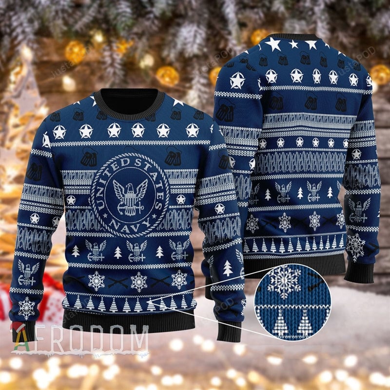 Us Navy Ugly Christmas Sweater T-Shirt