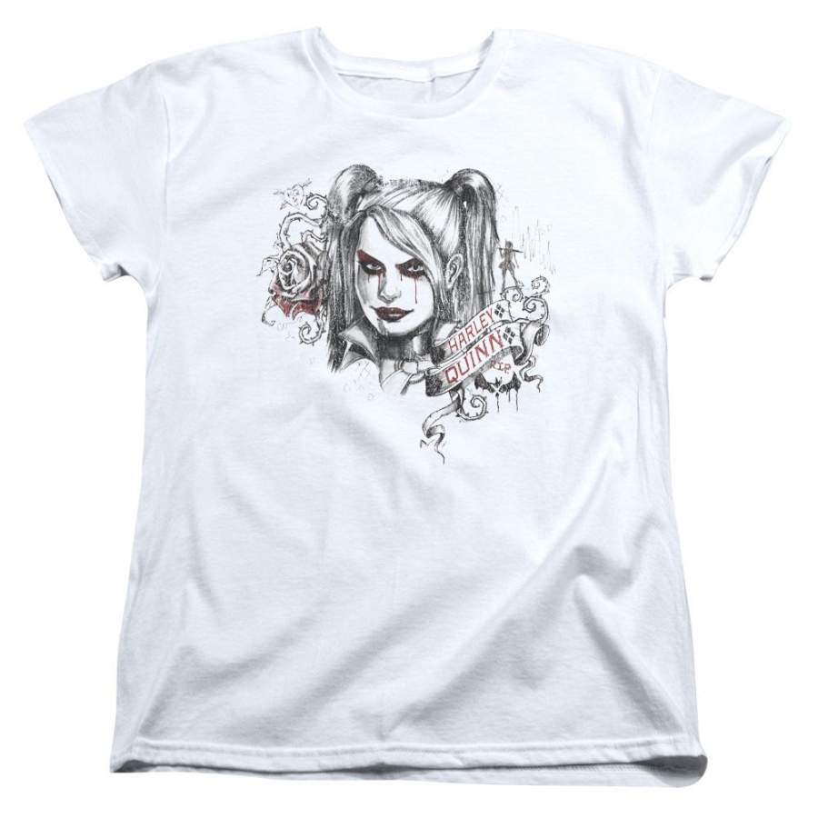 Batman – Arkham Sketchy Girl Women’s T-Shirt