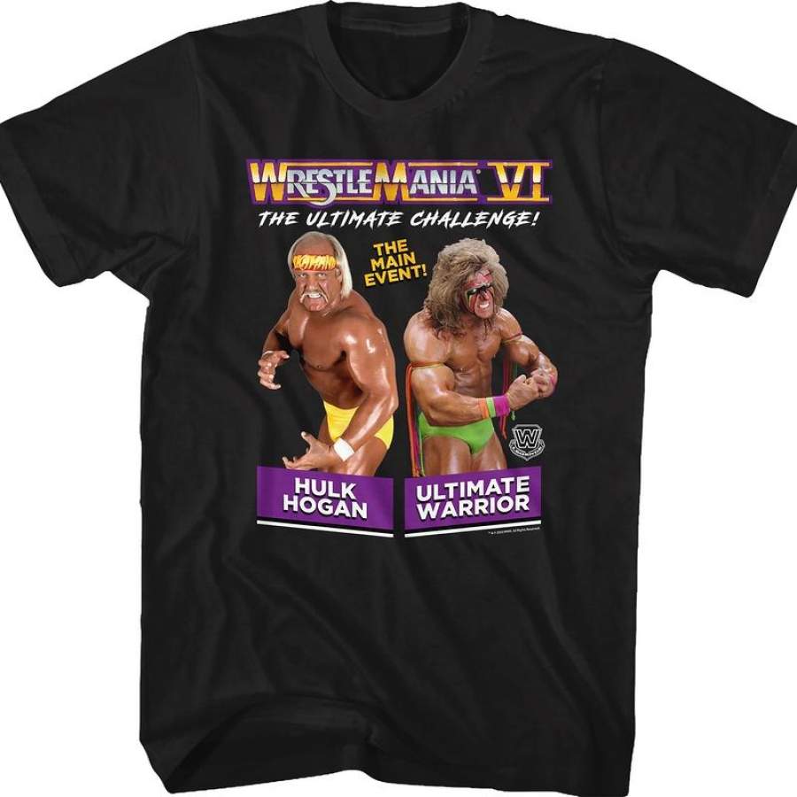 WrestleMania VI Hulk Hogan vs Ultimate Warrior T-Shirt