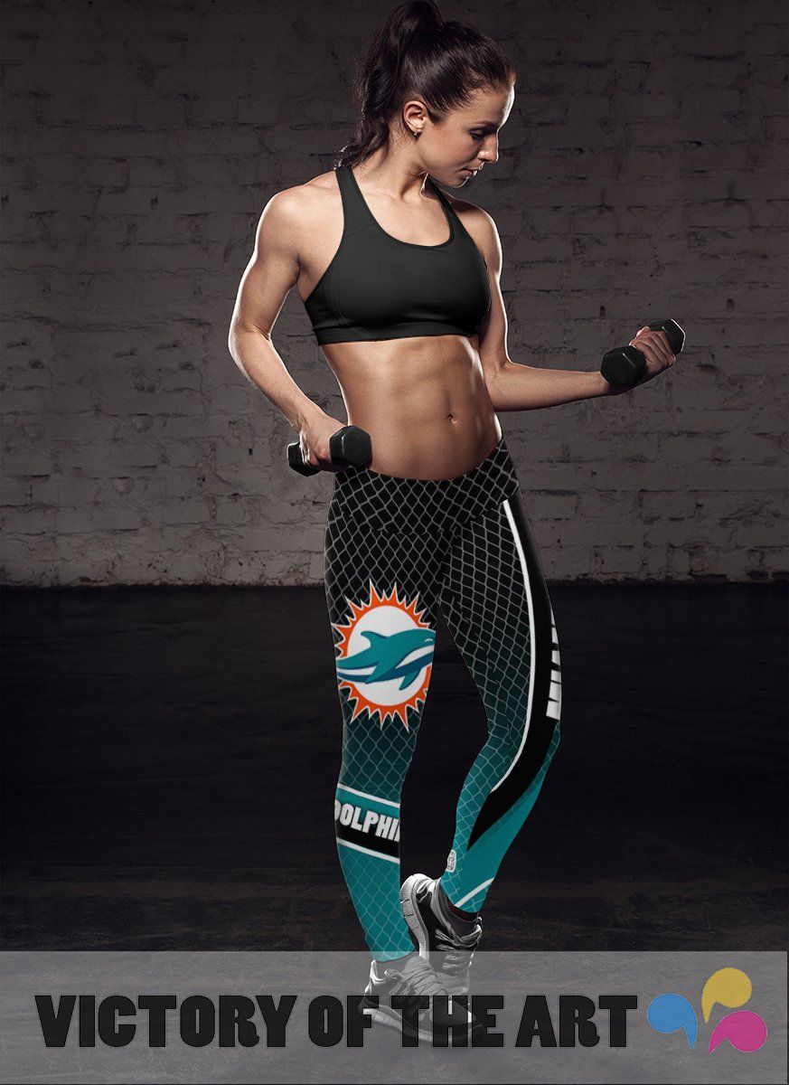 Colors of Artistic Miami Dolphins Leggings