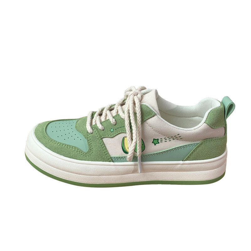 Kawaii Fruits Canvas Sneakers – Women’S