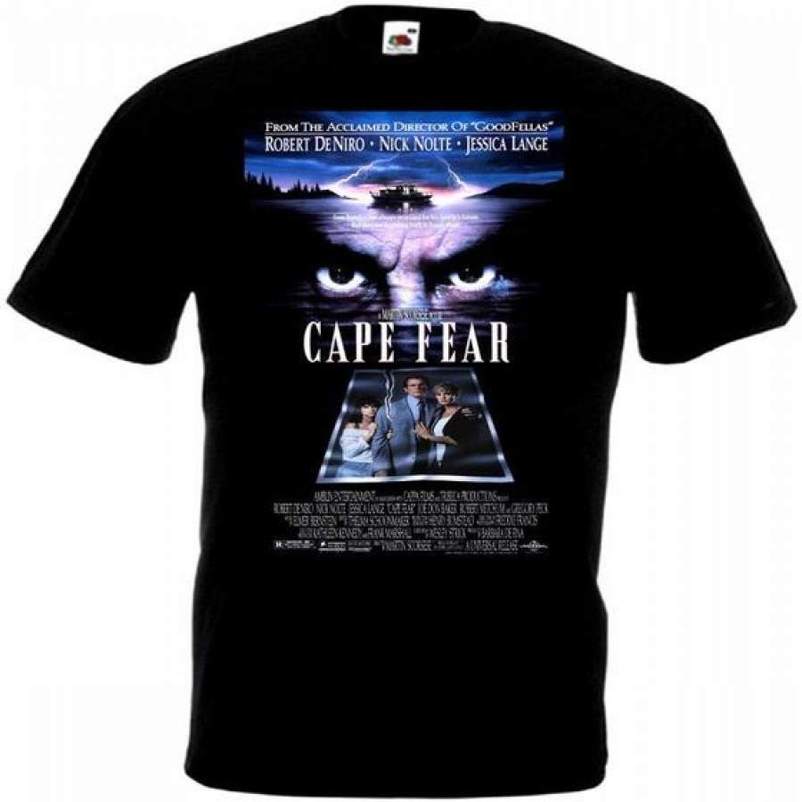 Cape Fear Movie Poster  Black T-shirt