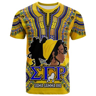 Sigma Gamma Rho T-Shirt – Custom Sorority Dashiki Pattern And Sigma Girl T-Shirt