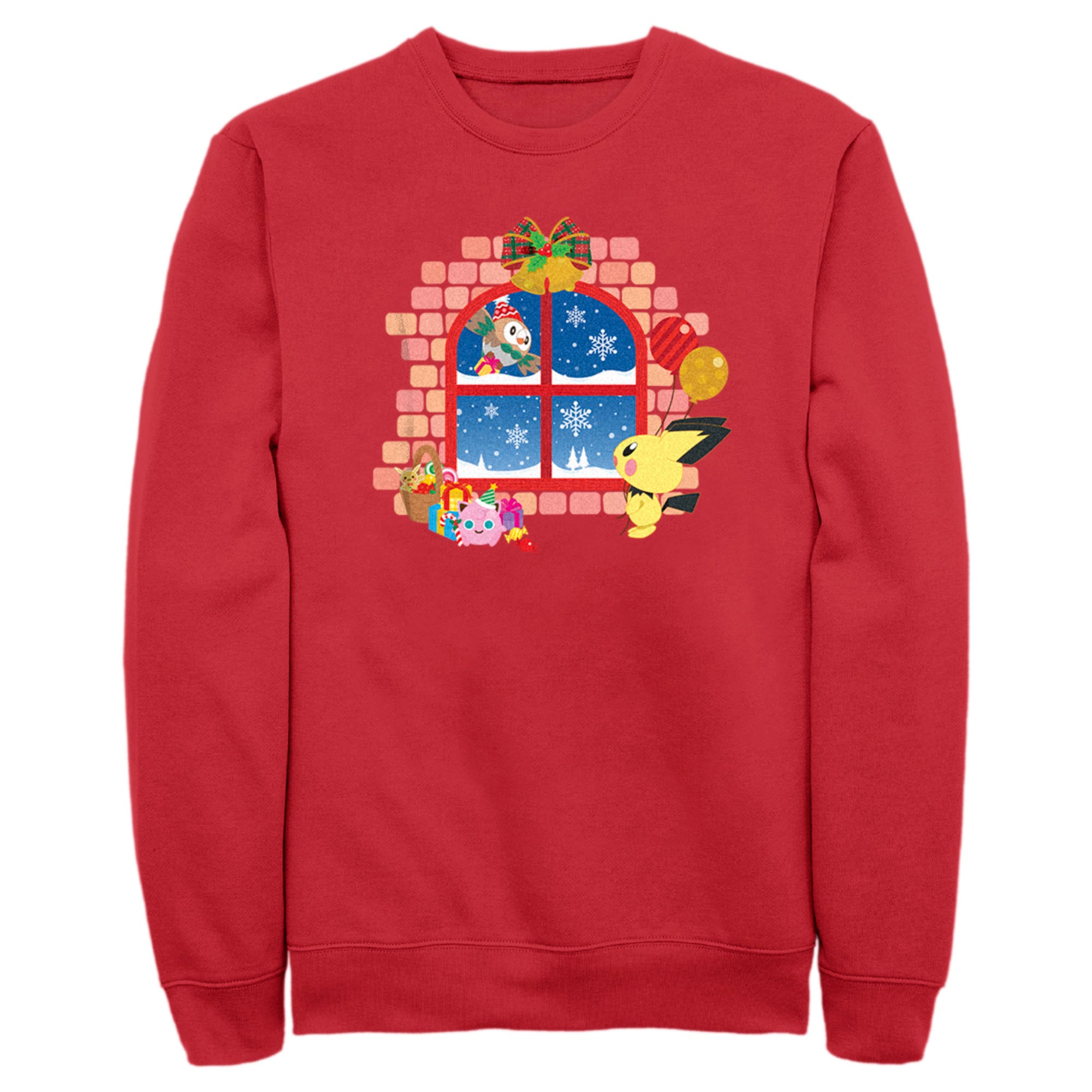 Men’S Pokemon Christmas Window Sweatshirt