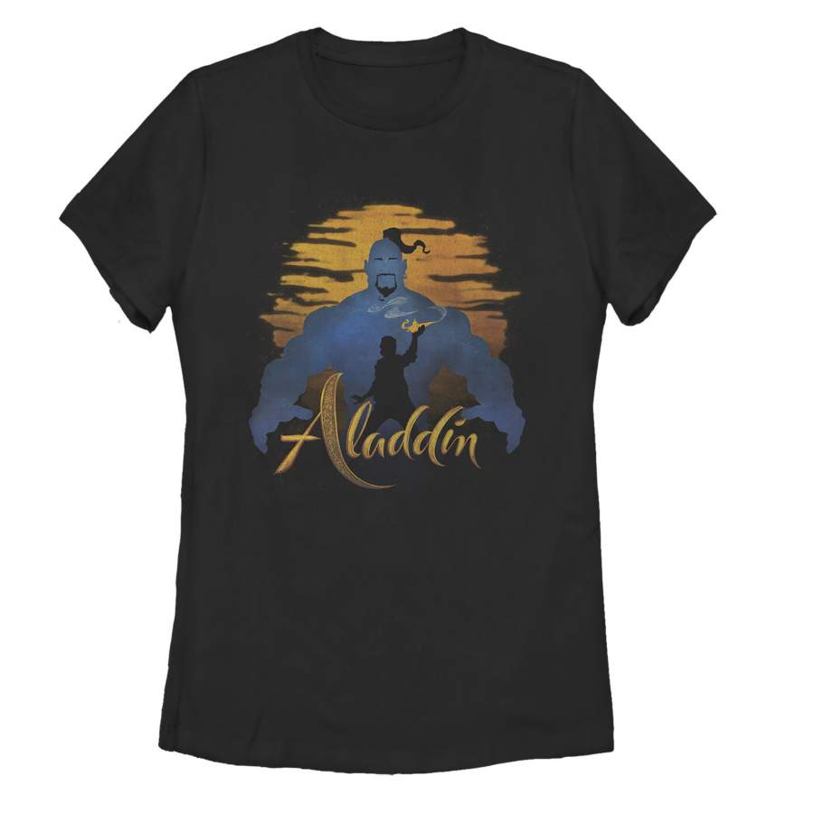 Aladdin Women’s Genie Sunset Silhouette T-Shirt