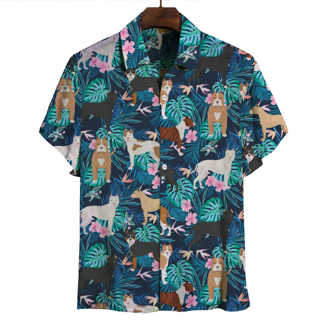 American Staffordshire Terrier Hawaii Shirt Ha97304