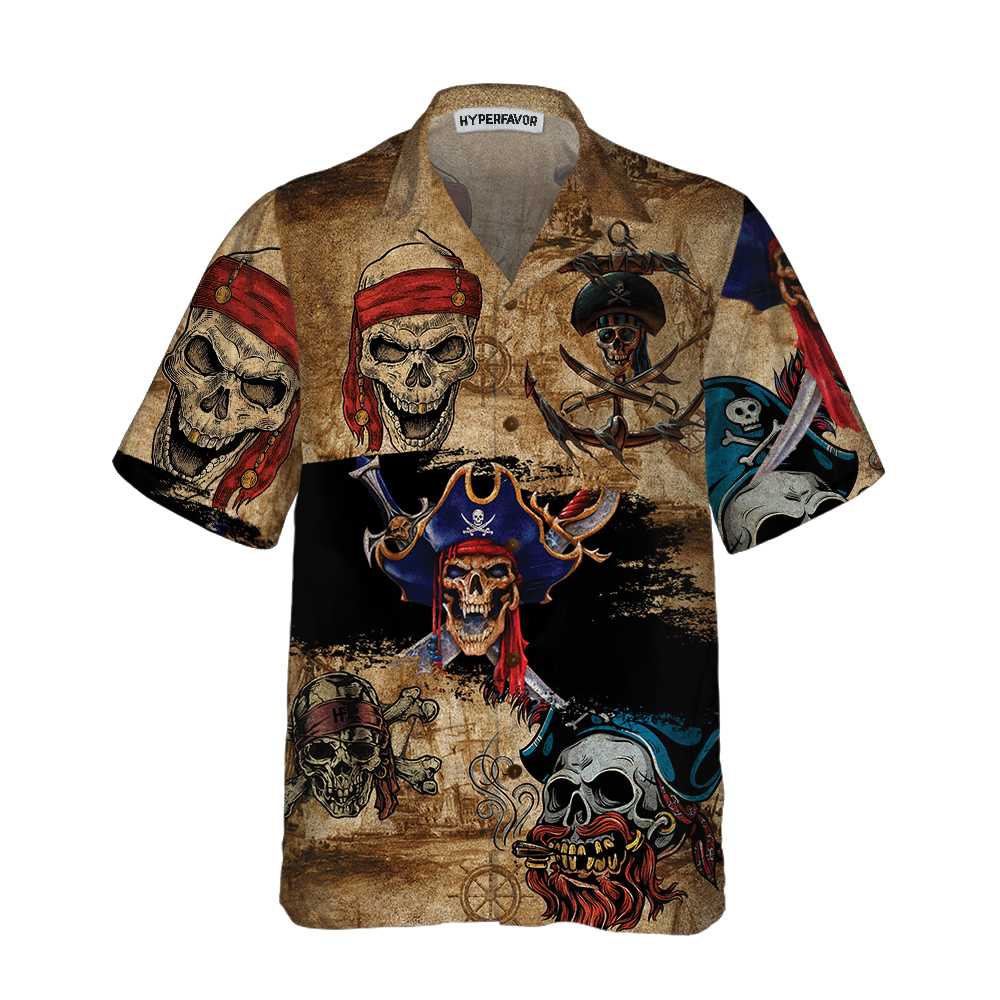 Skull Pirate Hawaii Cool Shirt For Gift Idea Ha75777