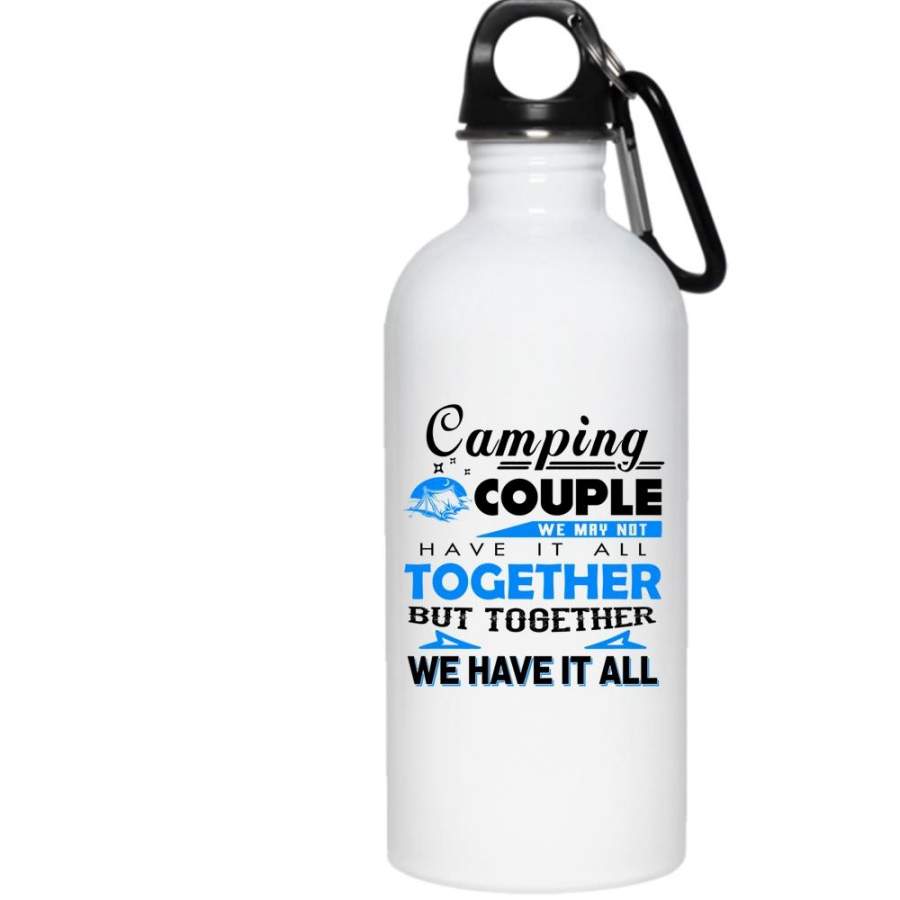 Camping Couple Cup, Funny Gift For Camper Mug (Stainless Steel Water Bottle)