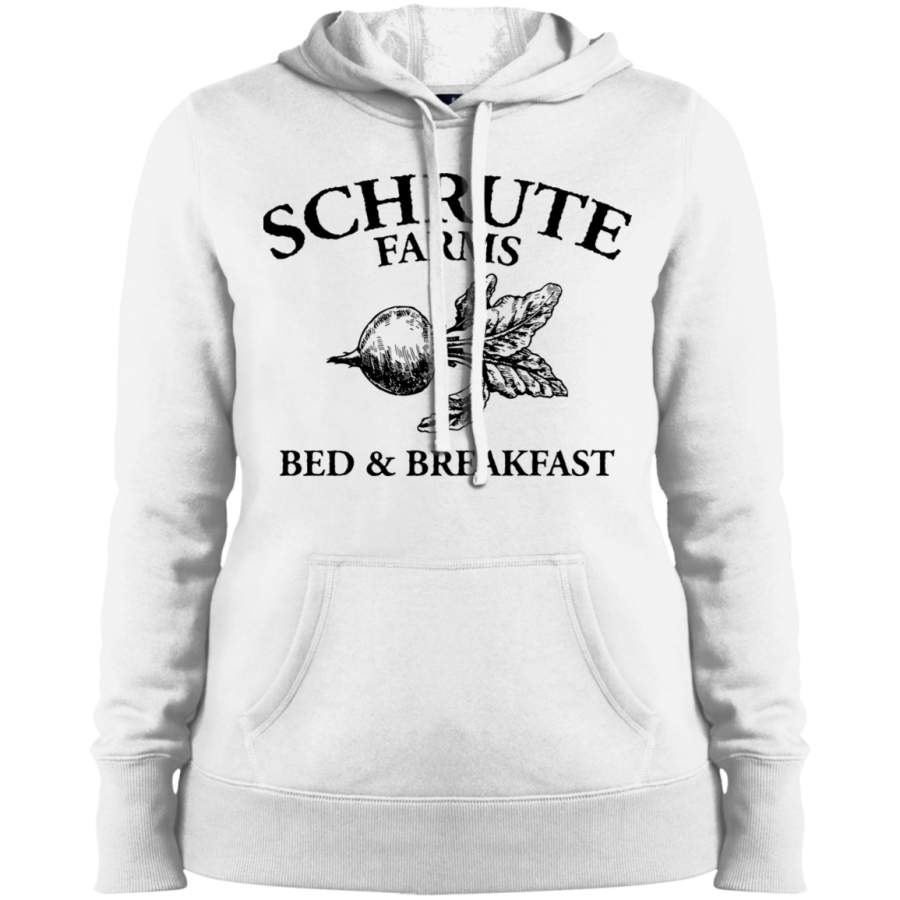 AGR Schrute Farms – Bed and Breakfast – Logo – The Office Ladies’ Pullover Hooded Sweatshirt