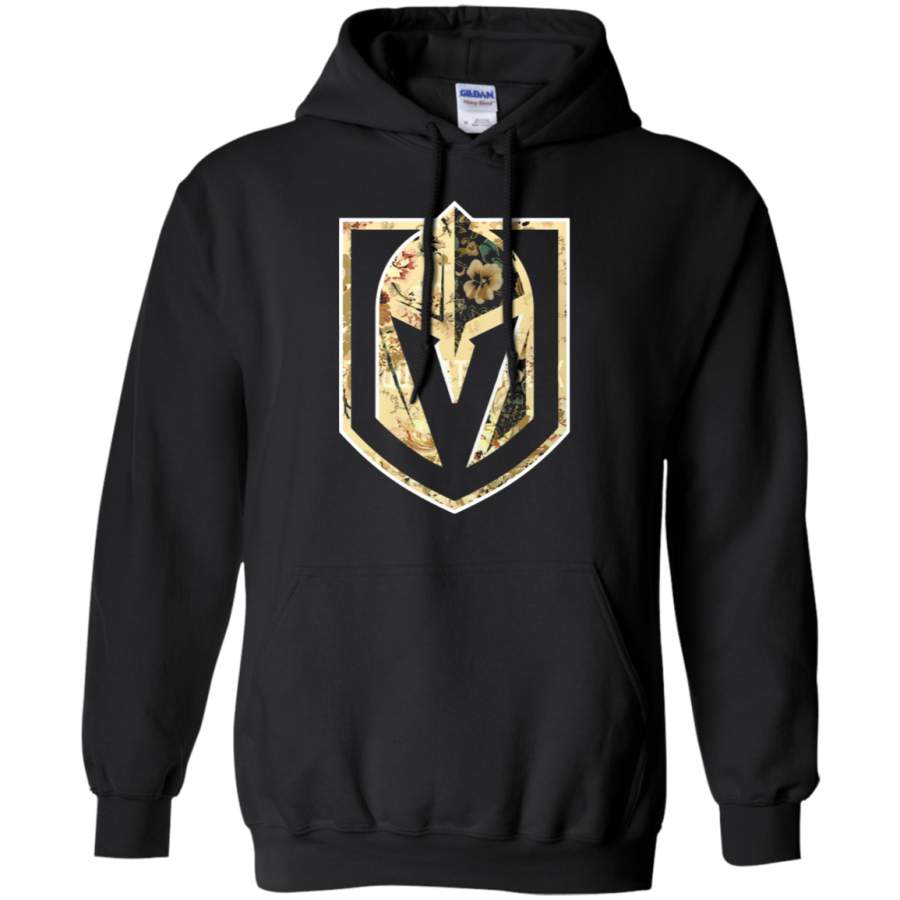 AGR Vegas Golden Knights Logo Florals Watercolor Flowers Hoodie