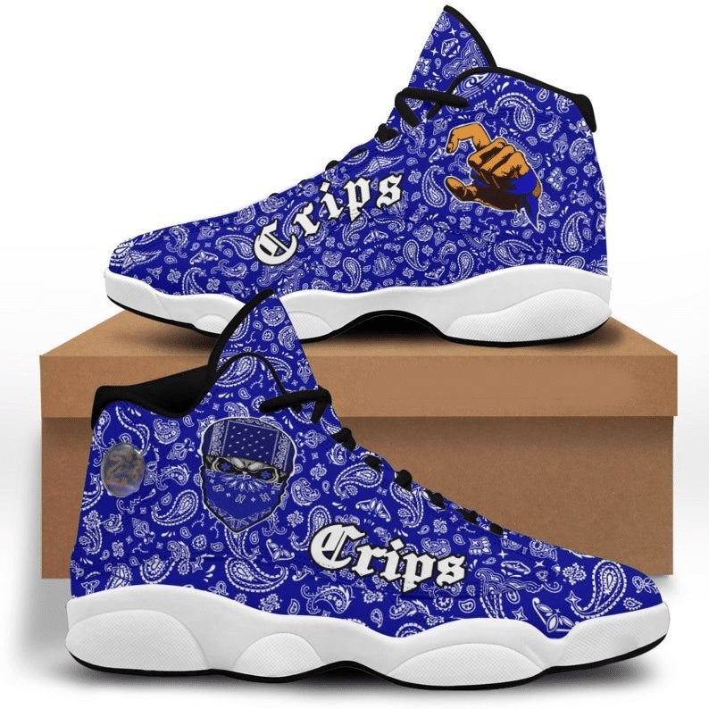 Crips Gang Skull Sneaker For Lover Jd13 Shoes