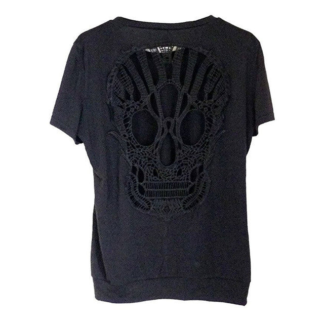 Vintage Tassel Back Skull T-Shirt