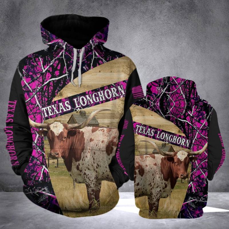 Animal Cale Texas Longhorn A4 Hoodie